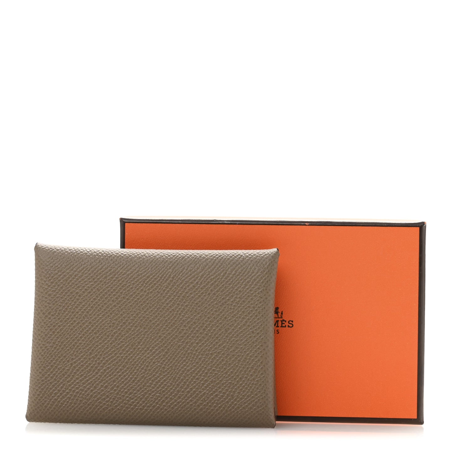 Epsom Calvi Duo Card Case Etoupe