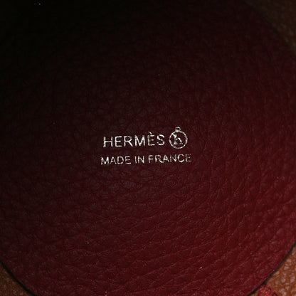 Hermes Taurillon Clemence Petit H Bitter Apple Bag Rouge H 6 of 10