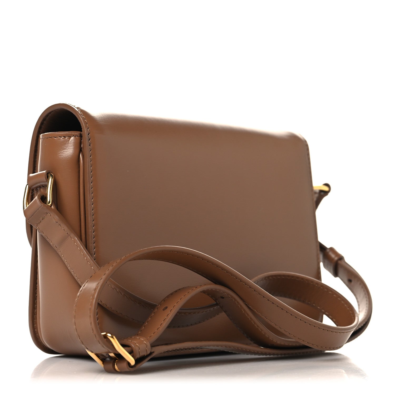 Celine Shiny Calfskin Teen Triomphe Bronze 3 of 10