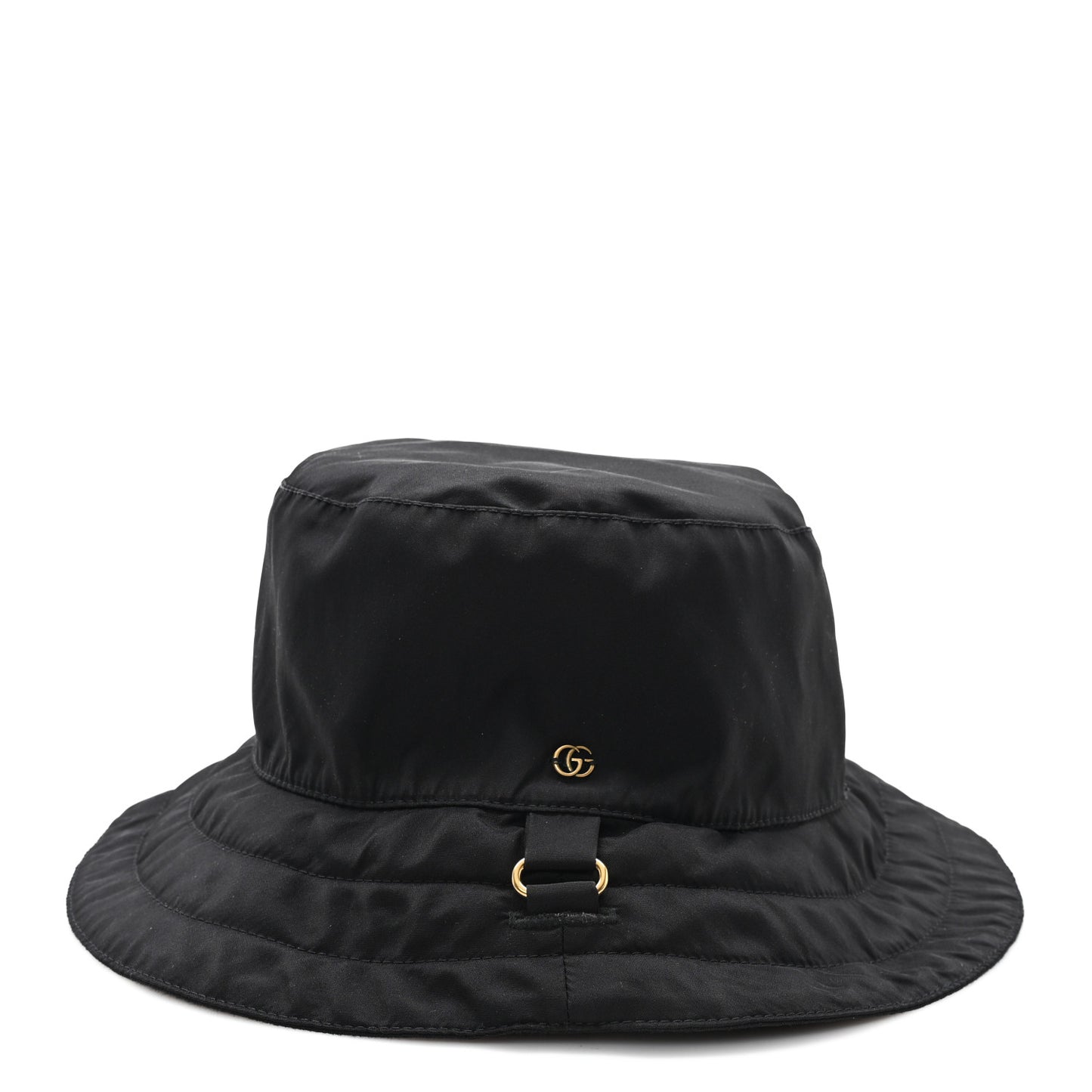 Canvas Monogram Reversible Bucket Hat Black