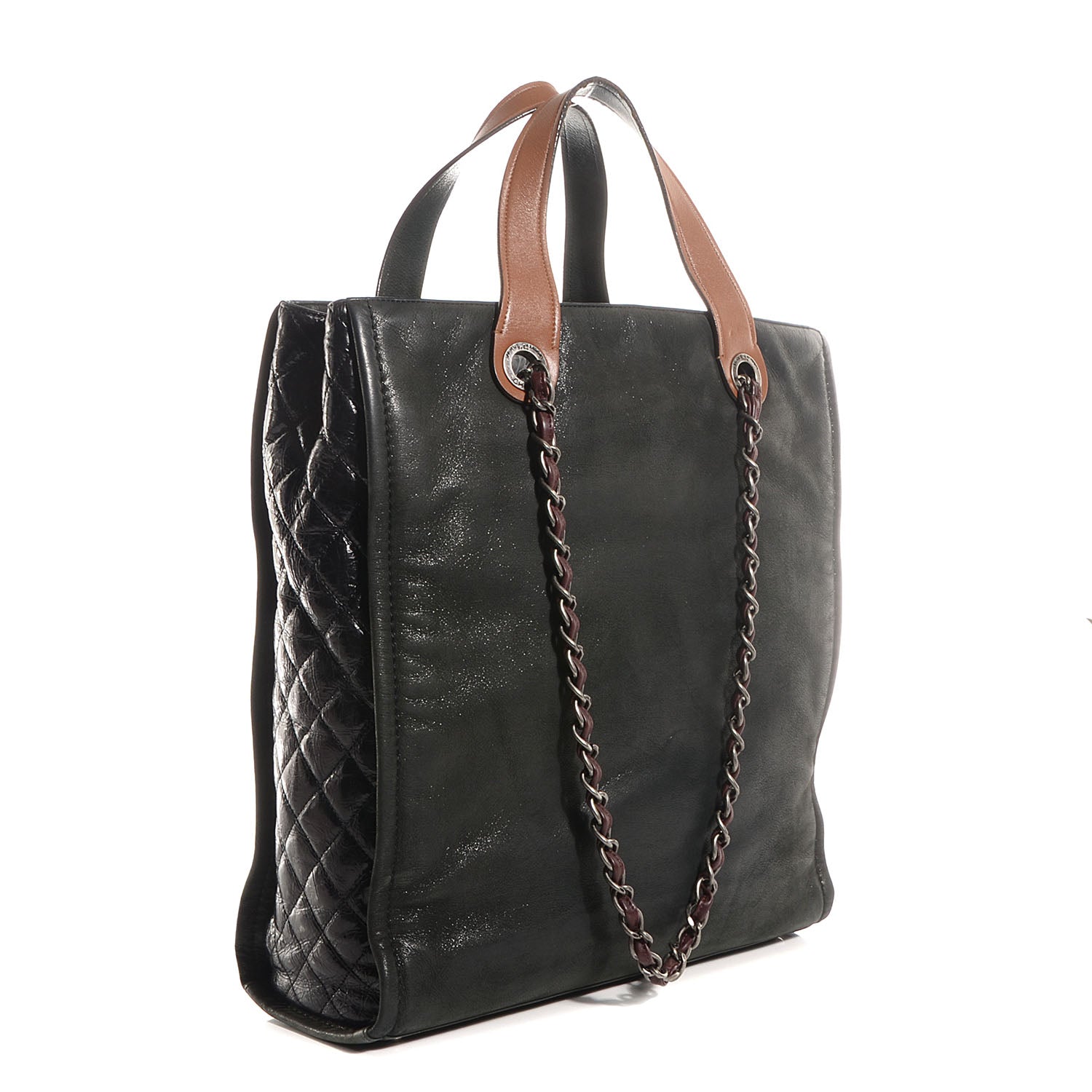 Chanel Iridescent Calfskin In The Mix Tote Black 3 of 7