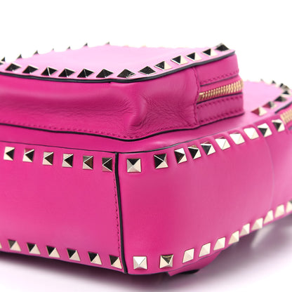 Valentino Garavani Calfskin Mini Rockstud Backpack Fuxia 7 of 7
