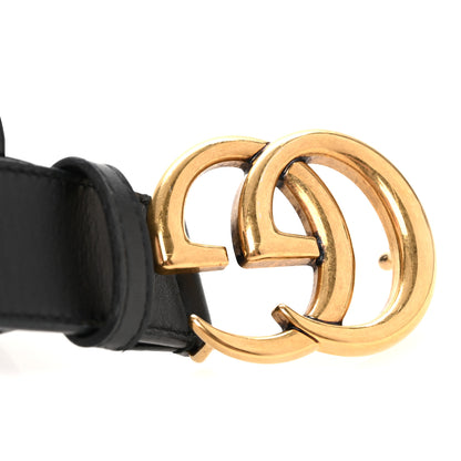 Gucci Calfskin Double G 30mm Belt 75 30 Black 6 of 8