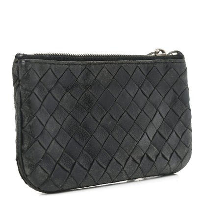 Bottega Veneta Nappa Intrecciato Key Case Black 3 of 8