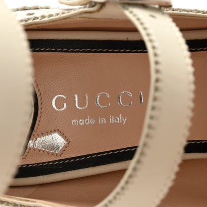 Gucci Calfskin Queercore Mid Calf Loafer Pumps 35.5 White 6 of 9