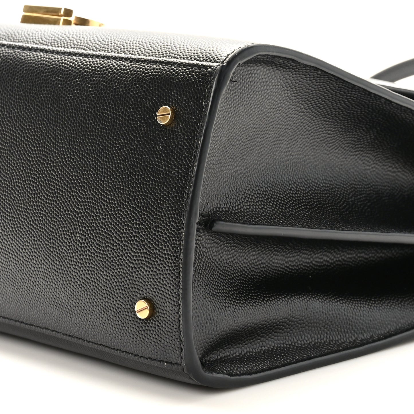 Grain de Poudre Medium Classic Monogram Cassandra Top Handle Black