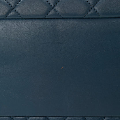 Chanel Lambskin Quilted Large Trendy CC Bowling Bag Blue 15 of 16