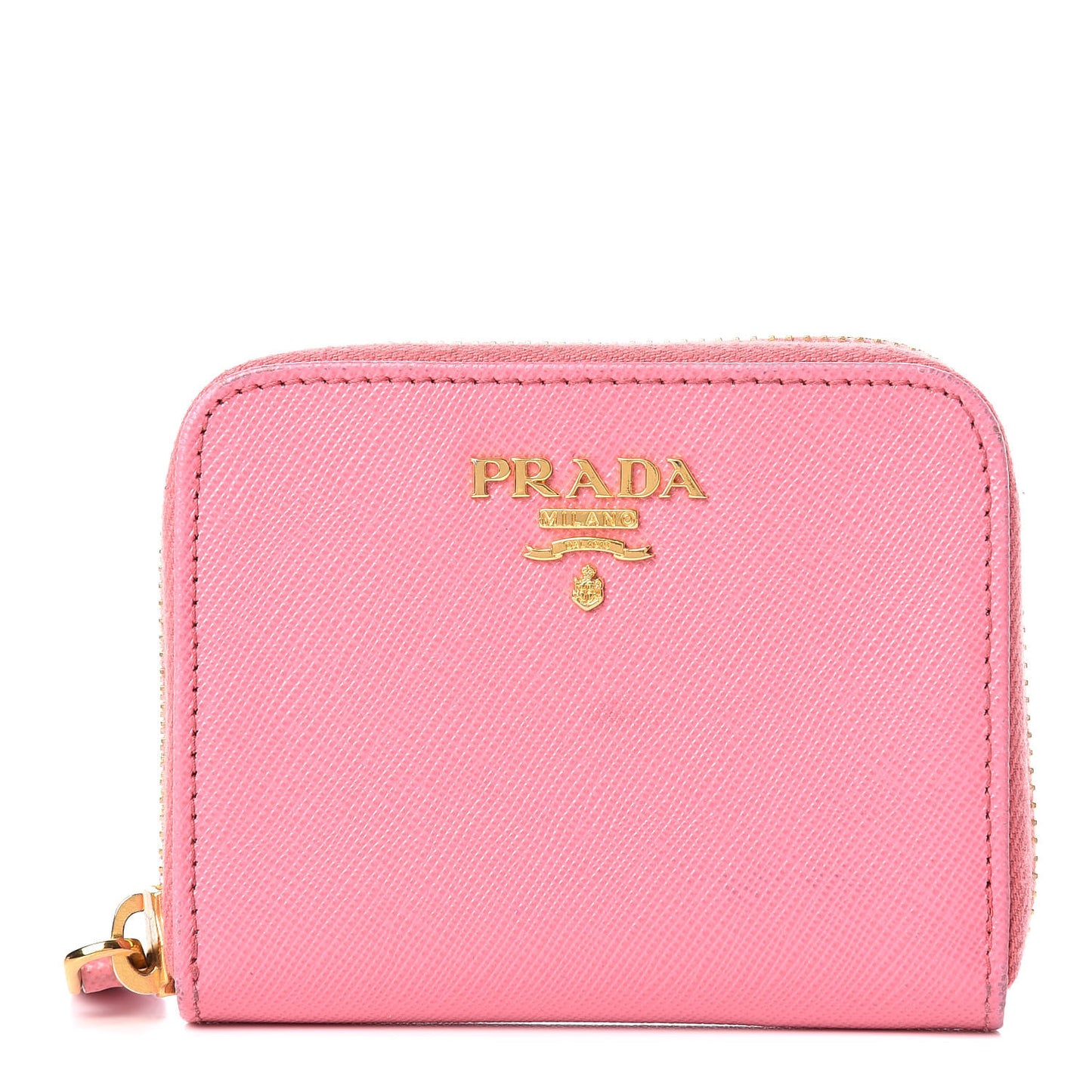 Saffiano Metal Zip Coin Purse Geranio