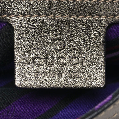 Gucci Guccissima Britt Tassel Shoulder Bag Gunmetal 6 of 14