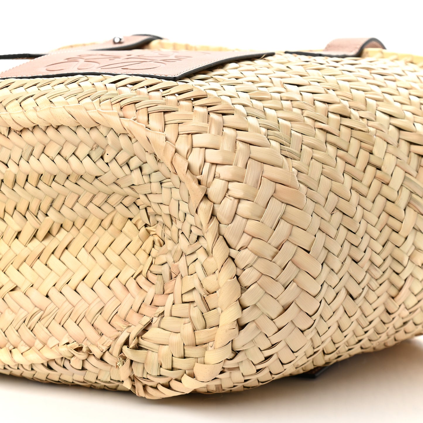 Raffia Basket Tote Bag Natural Tan
