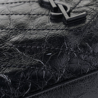 Saint Laurent Crinkled Calfskin Matelasse Monogram Niki Shoulder Bag Black 10 of 10