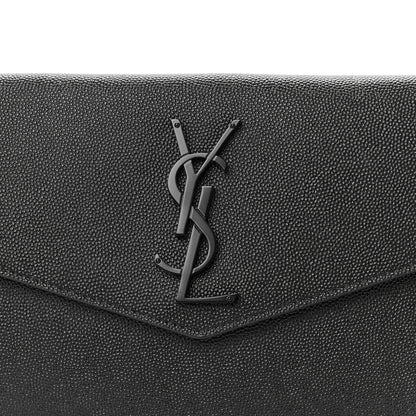 Saint Laurent Grain De Poudre Uptown Pouch Black 8 of 8