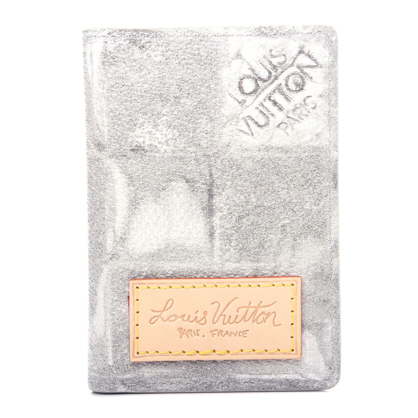 Damier Salt Pocket Organizer Stone Grey