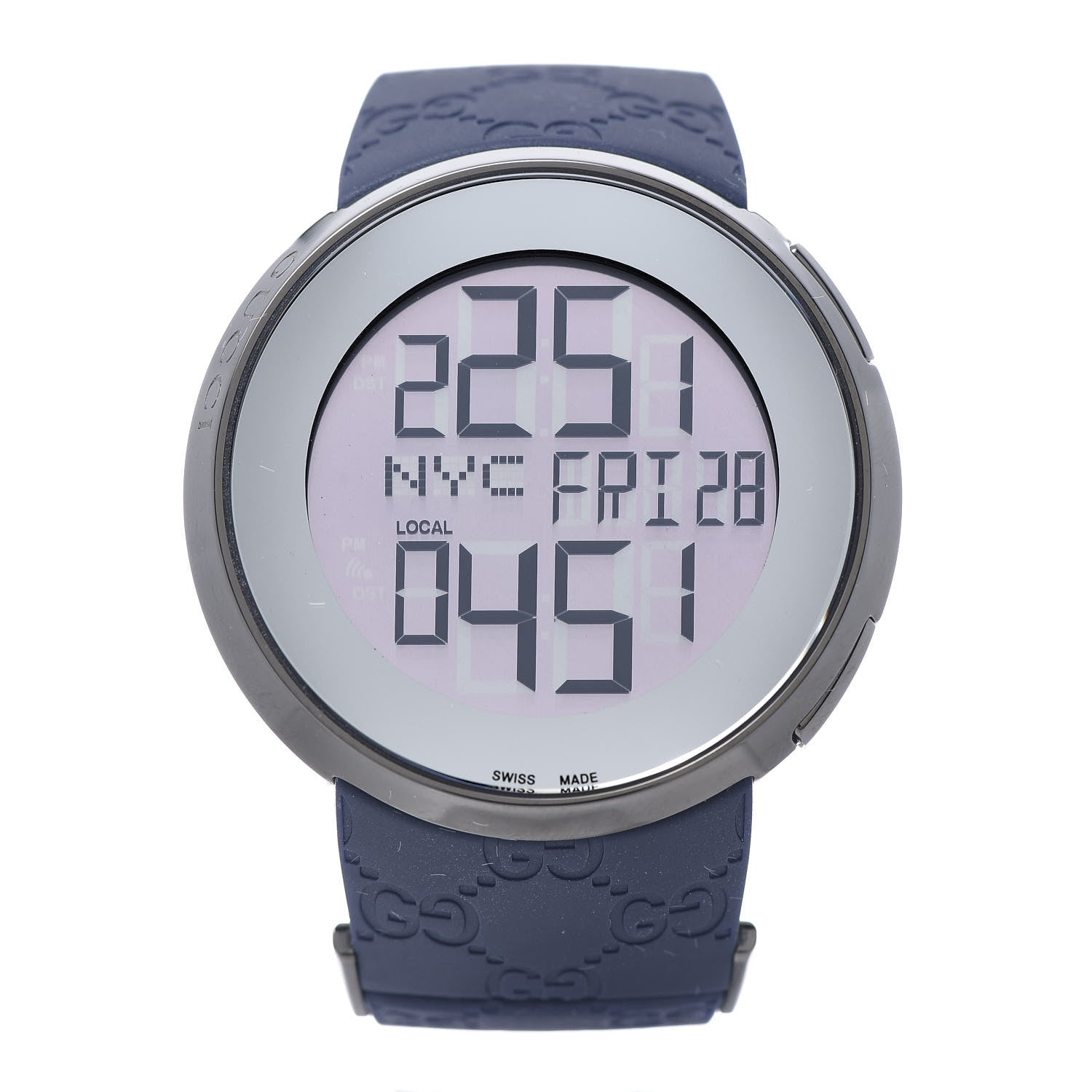 Gucci Stainless Steel Rubber 45mm Digital I-Gucci Watch 1 of 7