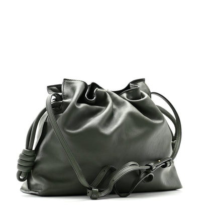 Loewe Nappa Flamenco Knot Clutch Vintage Khaki 3 of 10