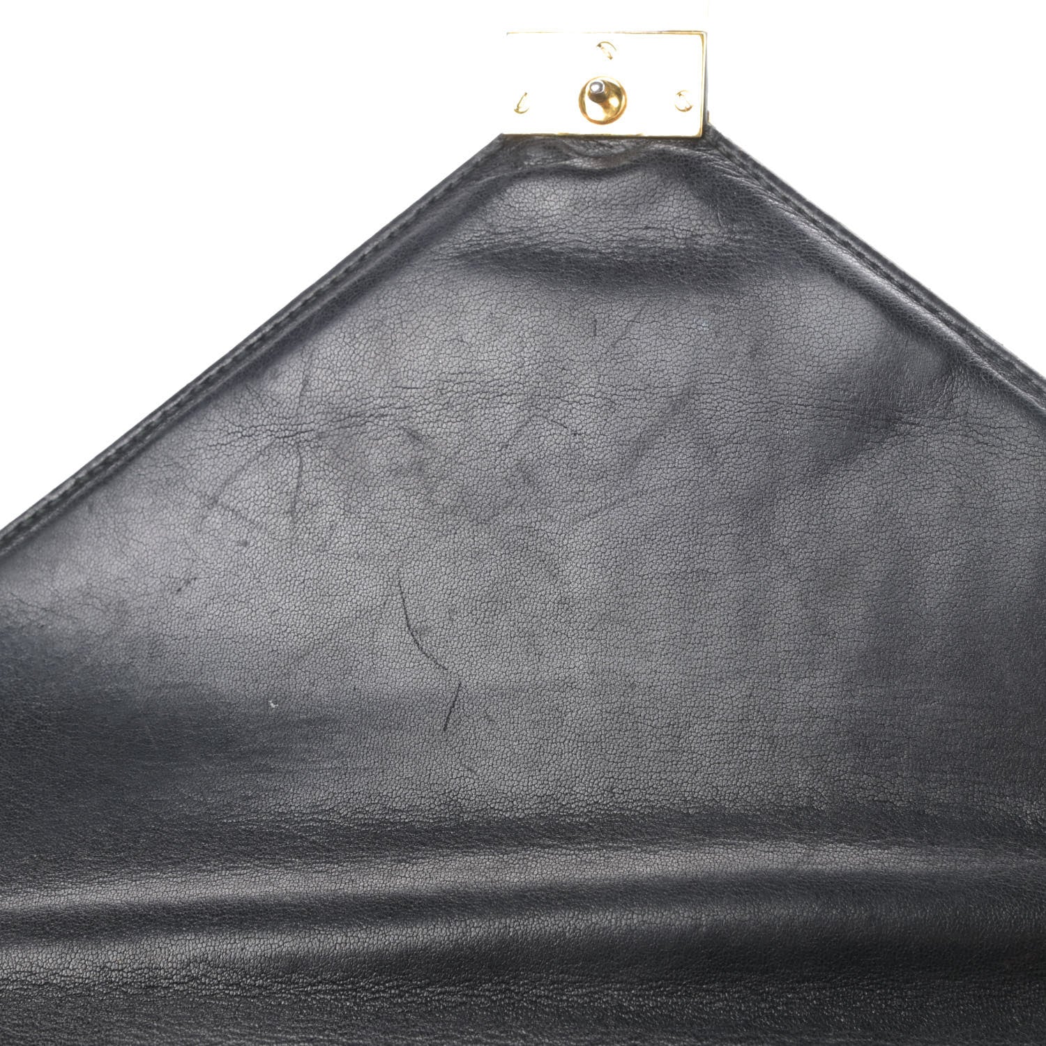 Hermes Shiny Porosus Crocodile Lydie Clutch Black 12 of 15