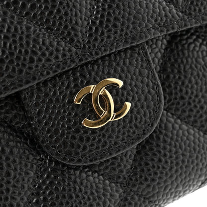 Chanel Caviar Quilted Large Flap Wallet Black 12 of 13