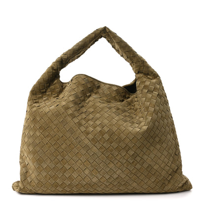 Bottega Veneta Suede Intrecciato Large Hop Mud 1 of 9
