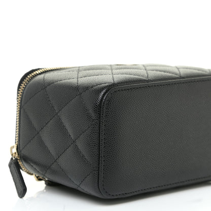 Chanel Caviar Quilted Small Vanity Case With Chain Black 8 of 11
