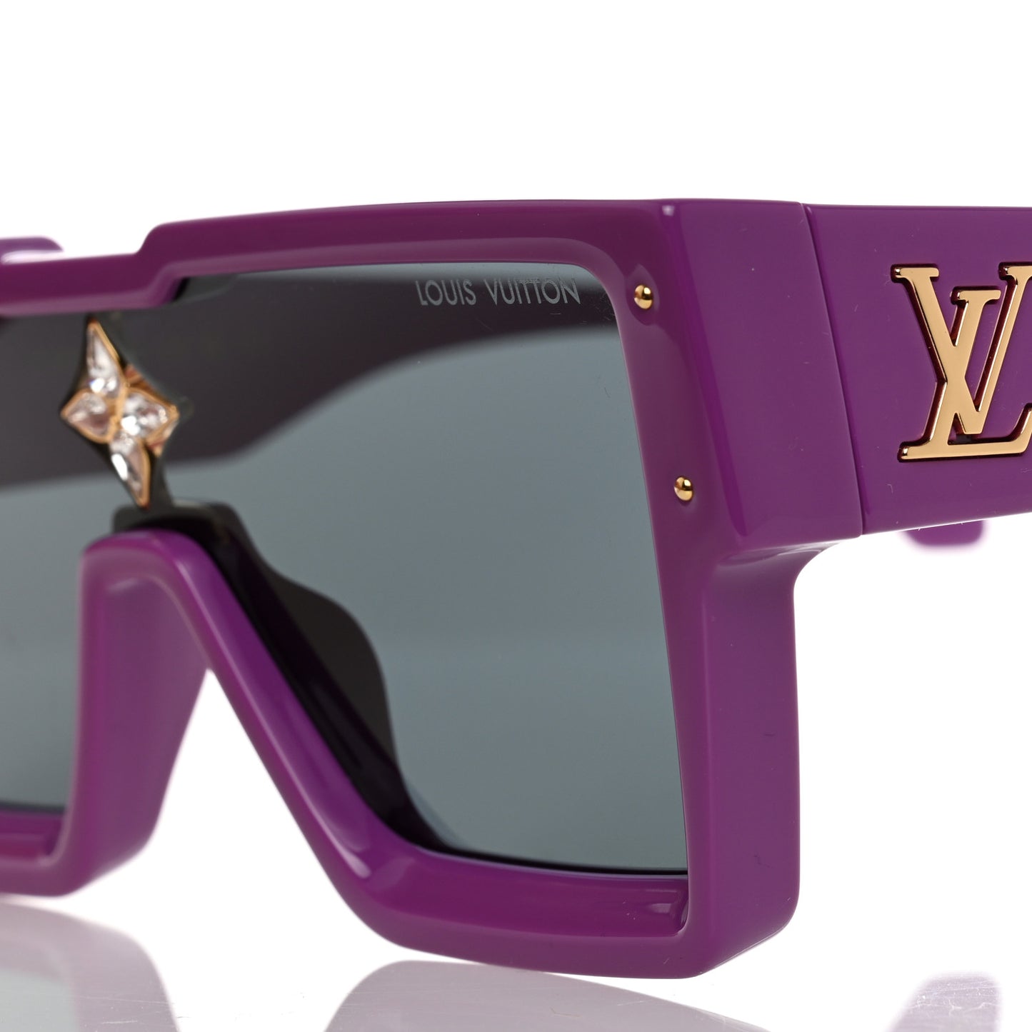 Acetate Swarovski Crystal Cyclone Sunglasses Z1641W Purple