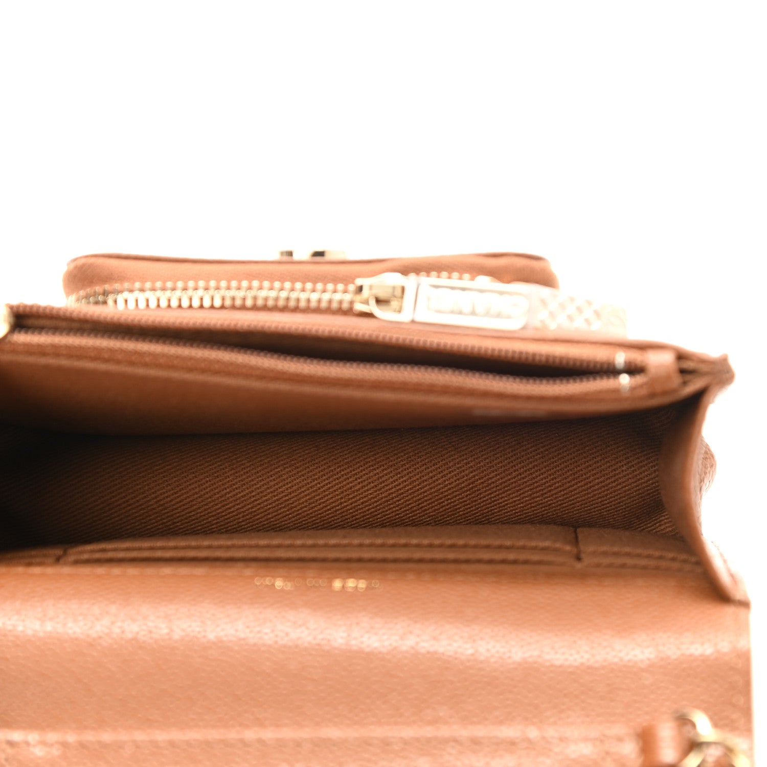 Chanel Caviar Quilted Business Affinity Clutch With Chain Flap Camel 5 of 12
