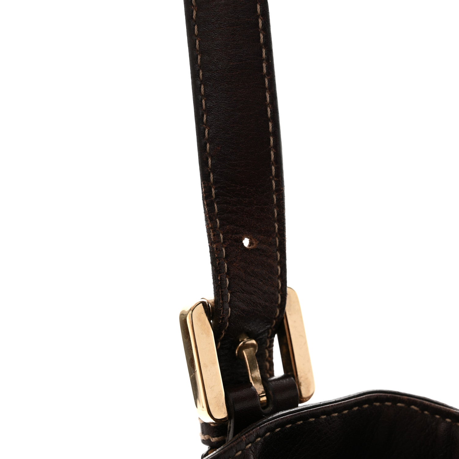 Gucci Calfskin Medium Britt Tote Dark Brown 15 of 17