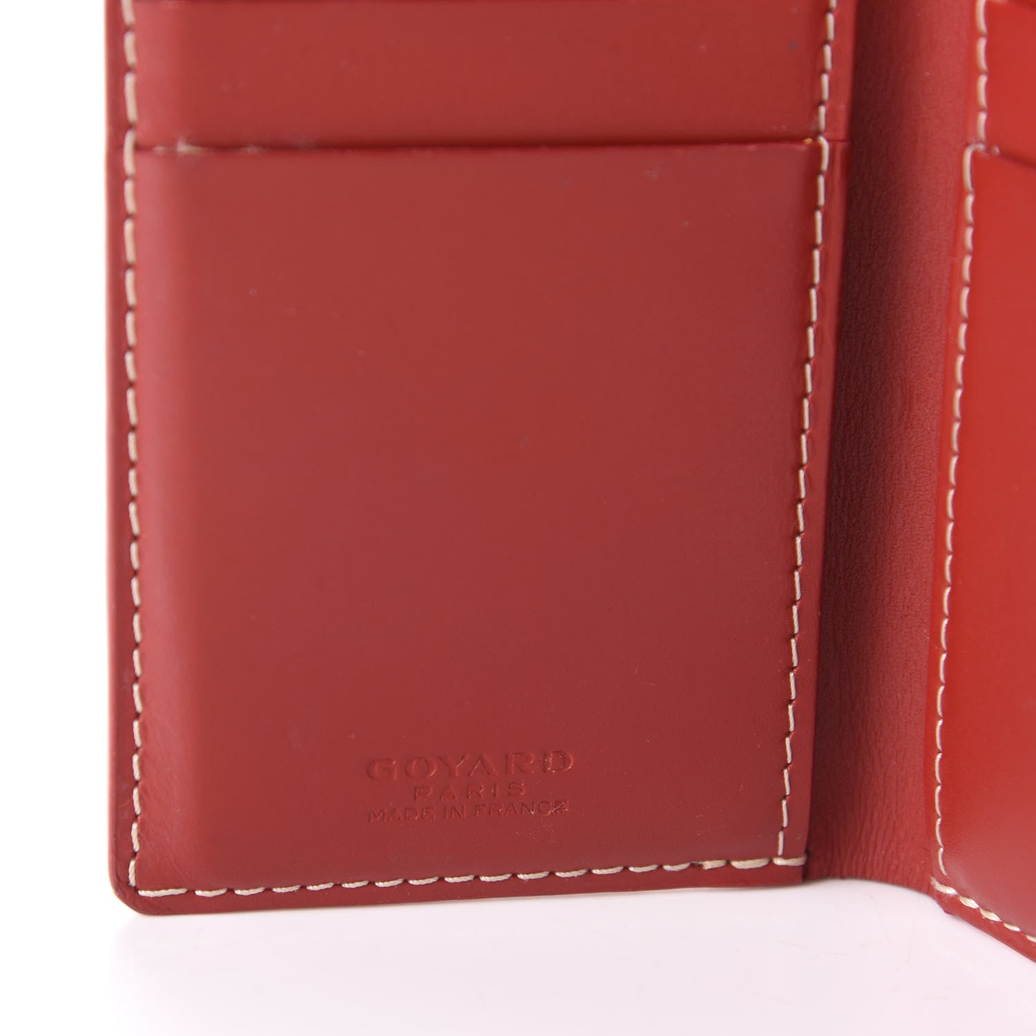 Goyard Goyardine Saint Pierre Card Holder Red 6 of 7