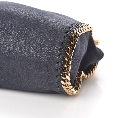 Stella McCartney Shaggy Deer Mini Falabella Fold Over Tote Navy 9 of 10