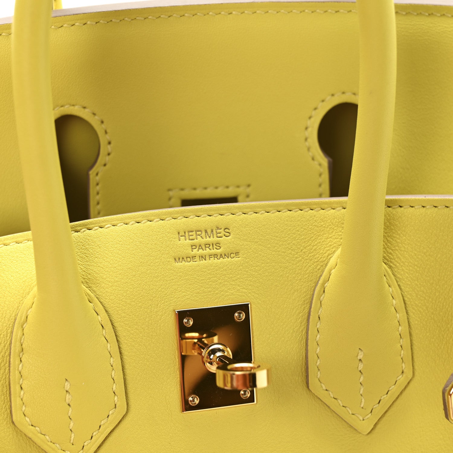 Hermes Swift Birkin 25 Lime 10 of 21