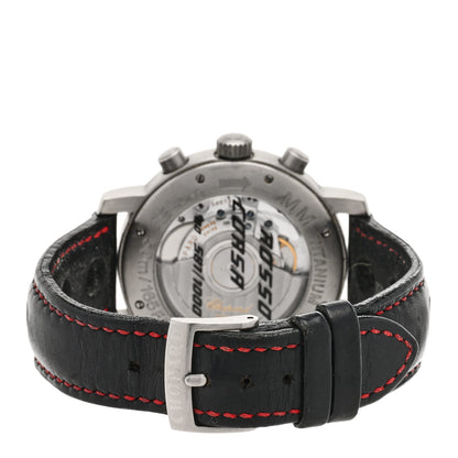 Chopard Titanium Calfskin 39mm Mille Miglia Rosso Corsa Chronograph Automatic Watch Red 3 of 5