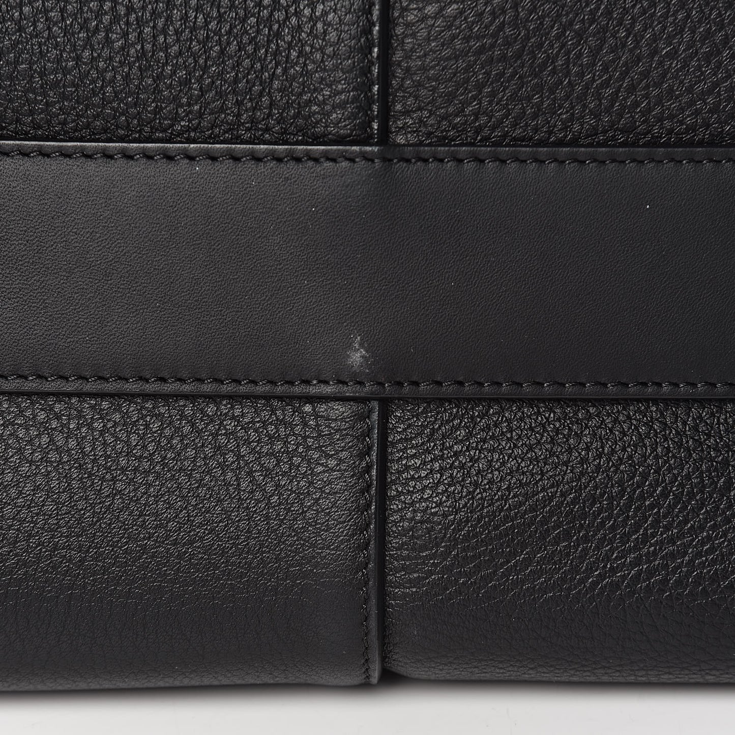 Grained Calfskin Medium Cate Satchel Black