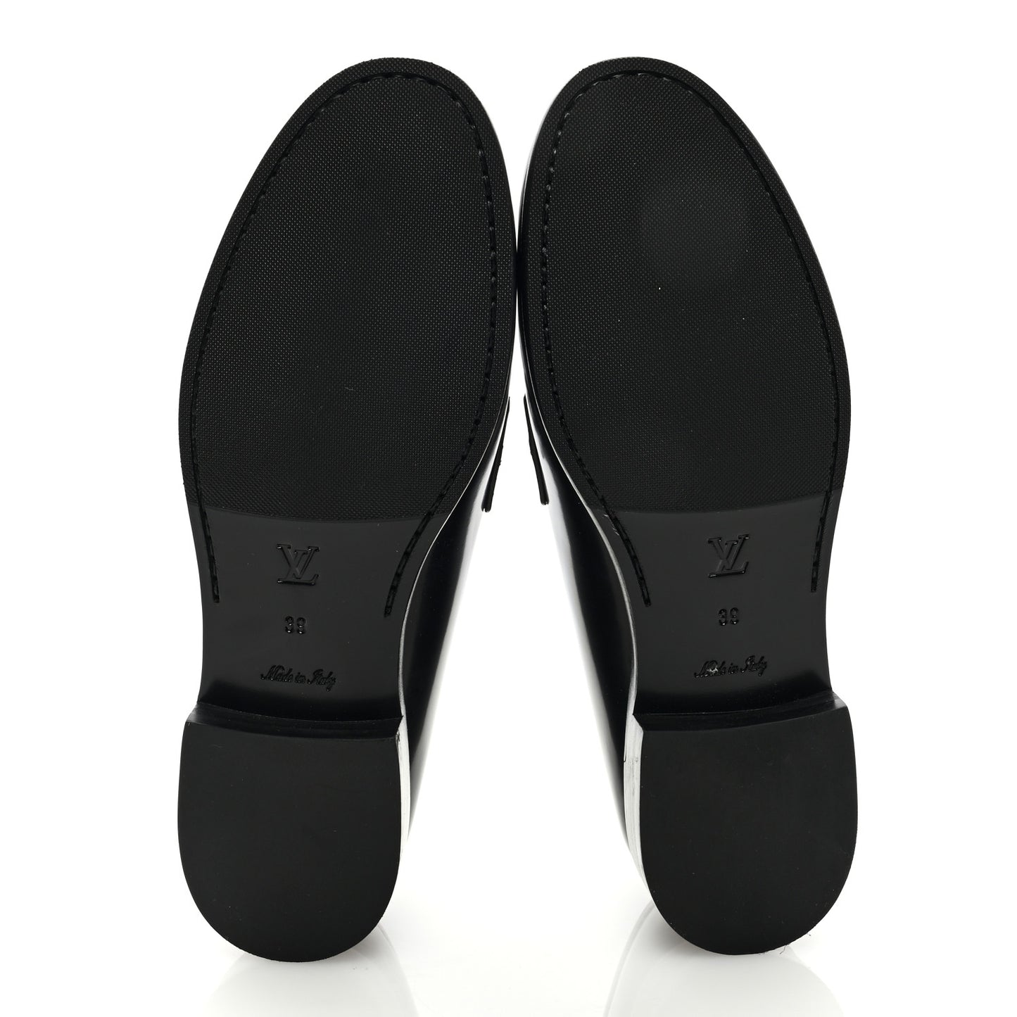 Glazed Calfskin Chess Flat Loafer 39
