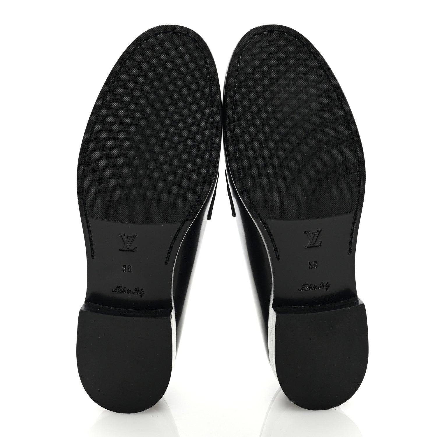 Louis Vuitton Glazed Calfskin Chess Flat Loafer 39 5 of 8