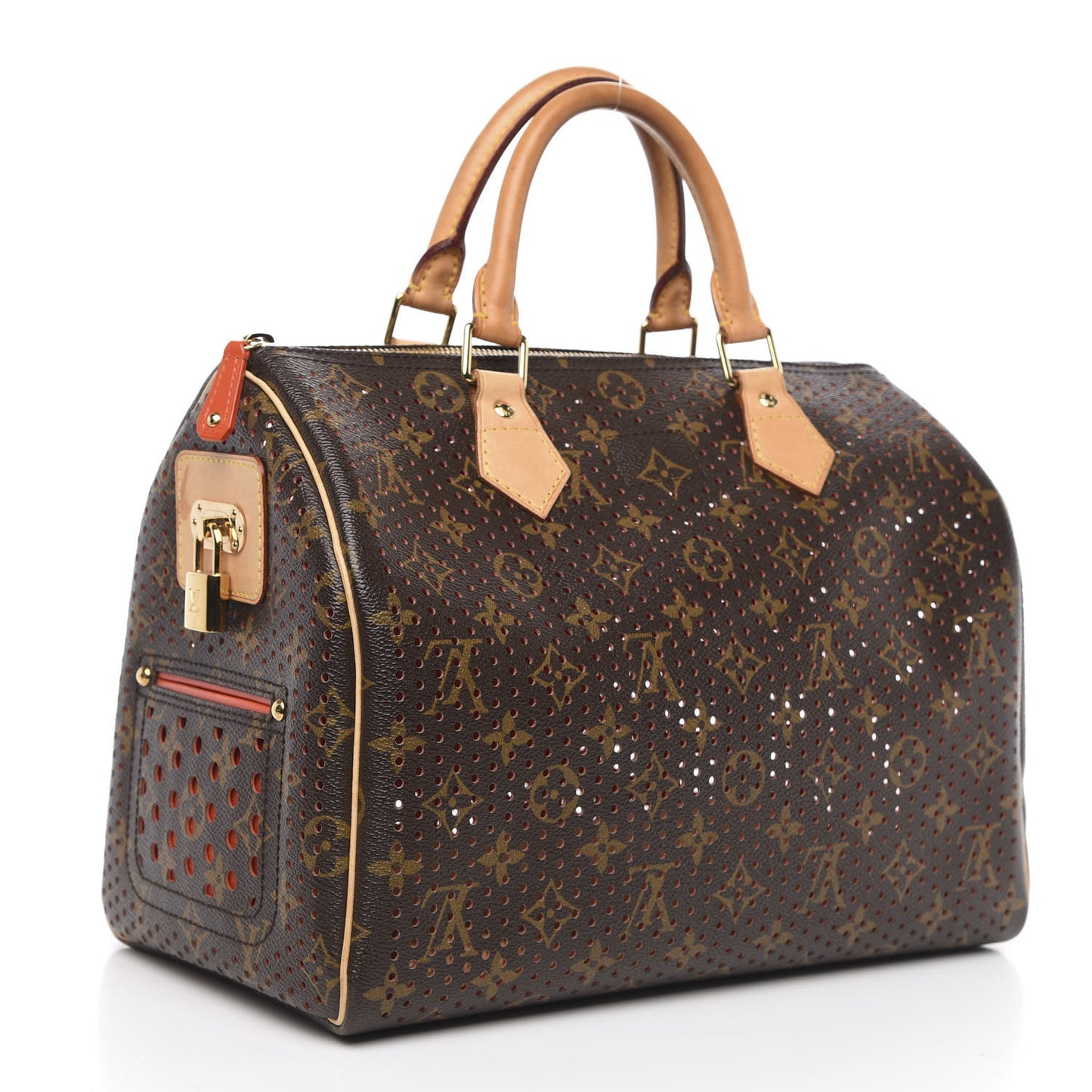 Monogram Perforated Speedy 30 Orange