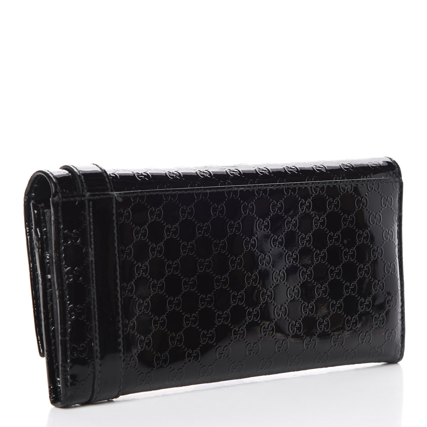 Patent Microguccissima Nice Wallet Burgundy