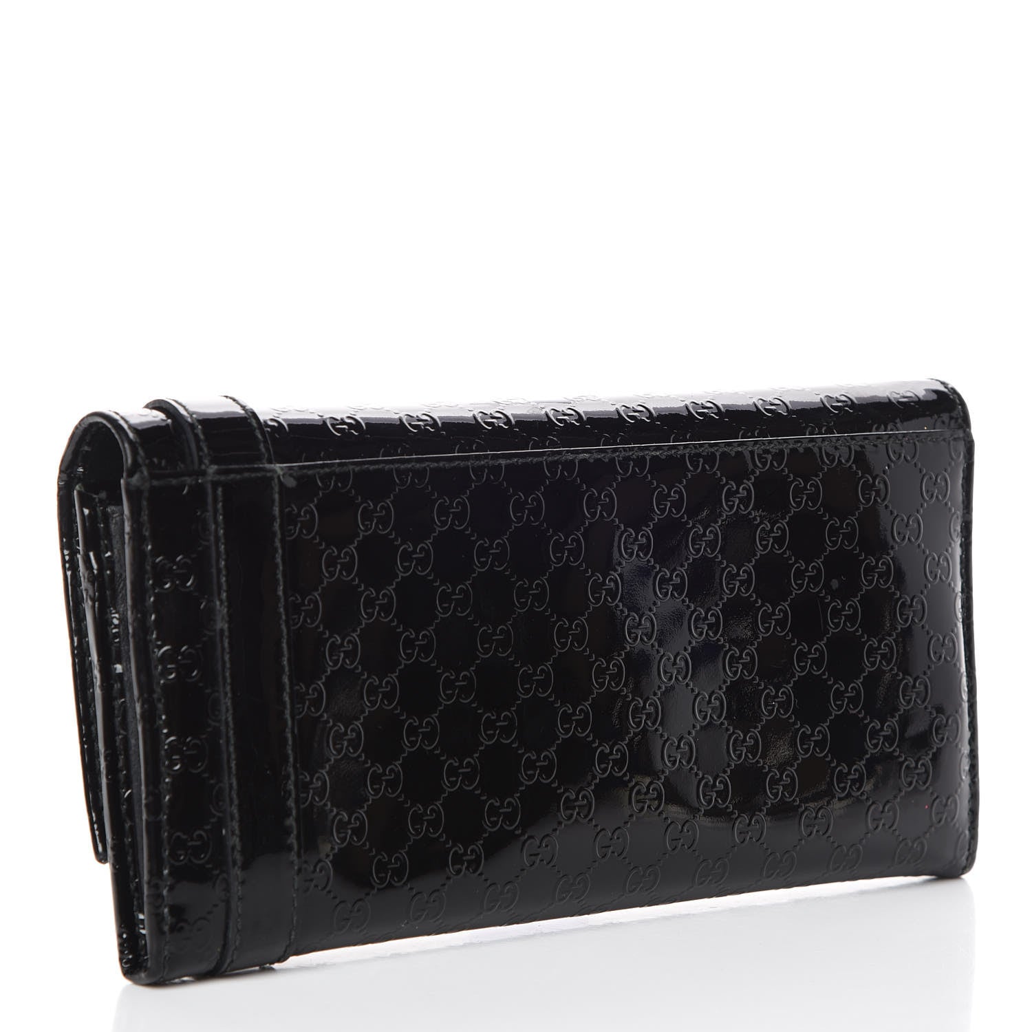 Gucci Patent Microguccissima Nice Wallet Burgundy 3 of 7