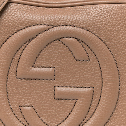Gucci Pebbled Calfskin Small Soho Disco Bag Camelia 9 of 14