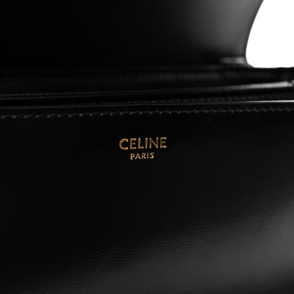 Celine Shiny Calfskin Medium Triomphe Black 6 of 10