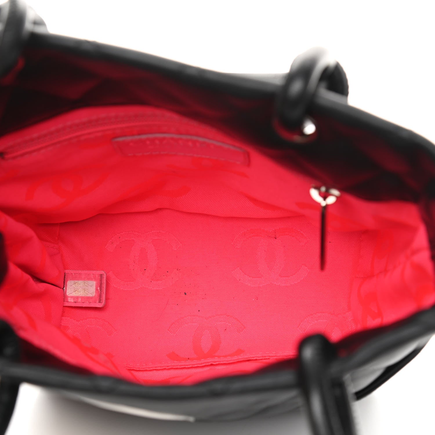 Chanel Calfskin Quilted Medium Cambon Tote Black White 5 of 17