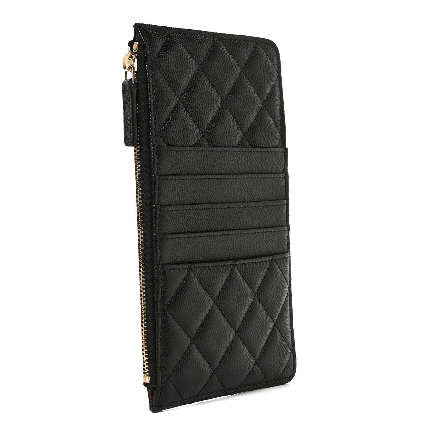 Caviar Quilted Classic iPhone Pouch Black