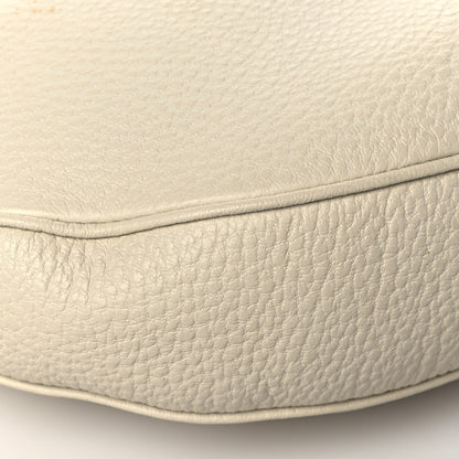 Gucci Pebbled Calfskin Bamboo Ring Hobo Ivory 9 of 11