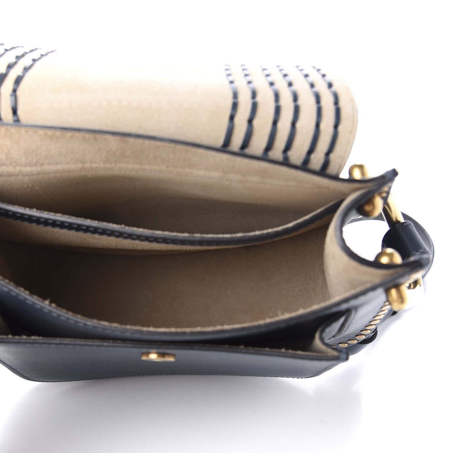 Calfskin Braided Small Hudson Shoulder Bag Silver Blue