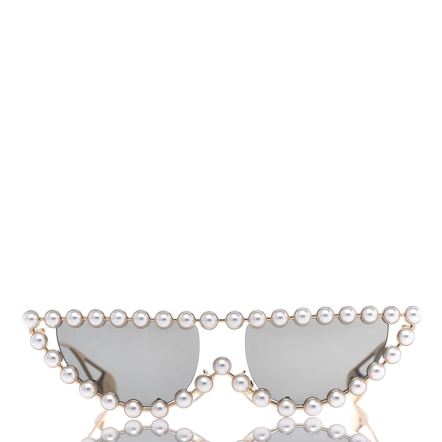 Metal Pearl Cat Eye Sunglasses GG0364S Gold