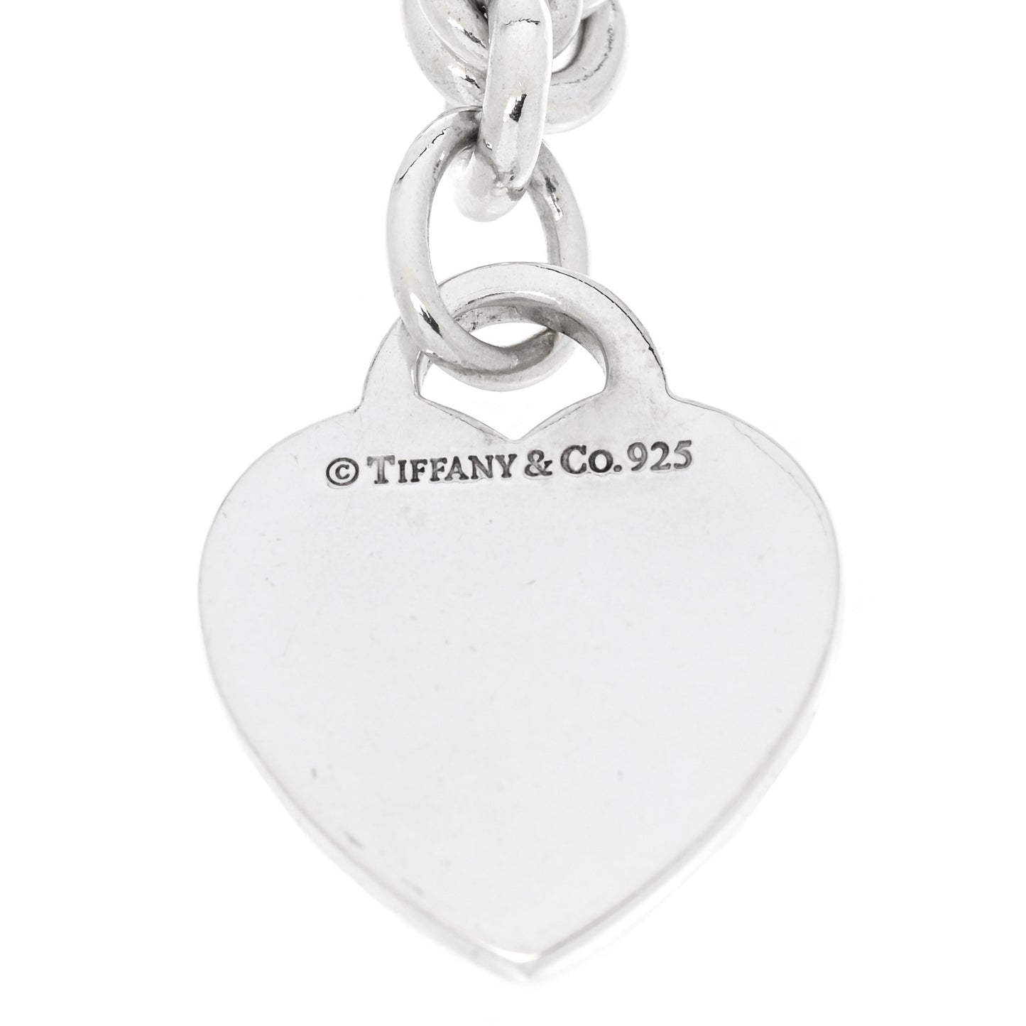Sterling Silver Heart Tag Toggle Bracelet