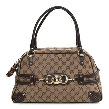 Gucci Monogram Large Wave Boston Dark Brown 1 of 13