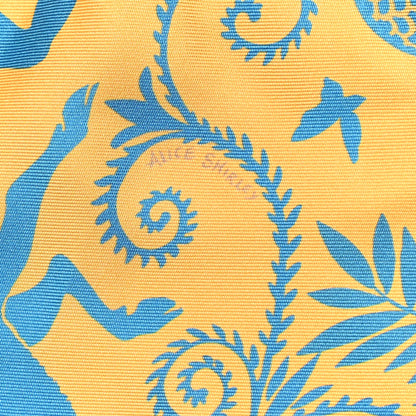 Hermes Silk Sous Le Charme d'Orphee Double Face Scarf 90 Marine Creme Vert 4 of 7