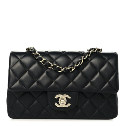 Chanel Lambskin Quilted Mini Rectangular Flap Black 1 of 11