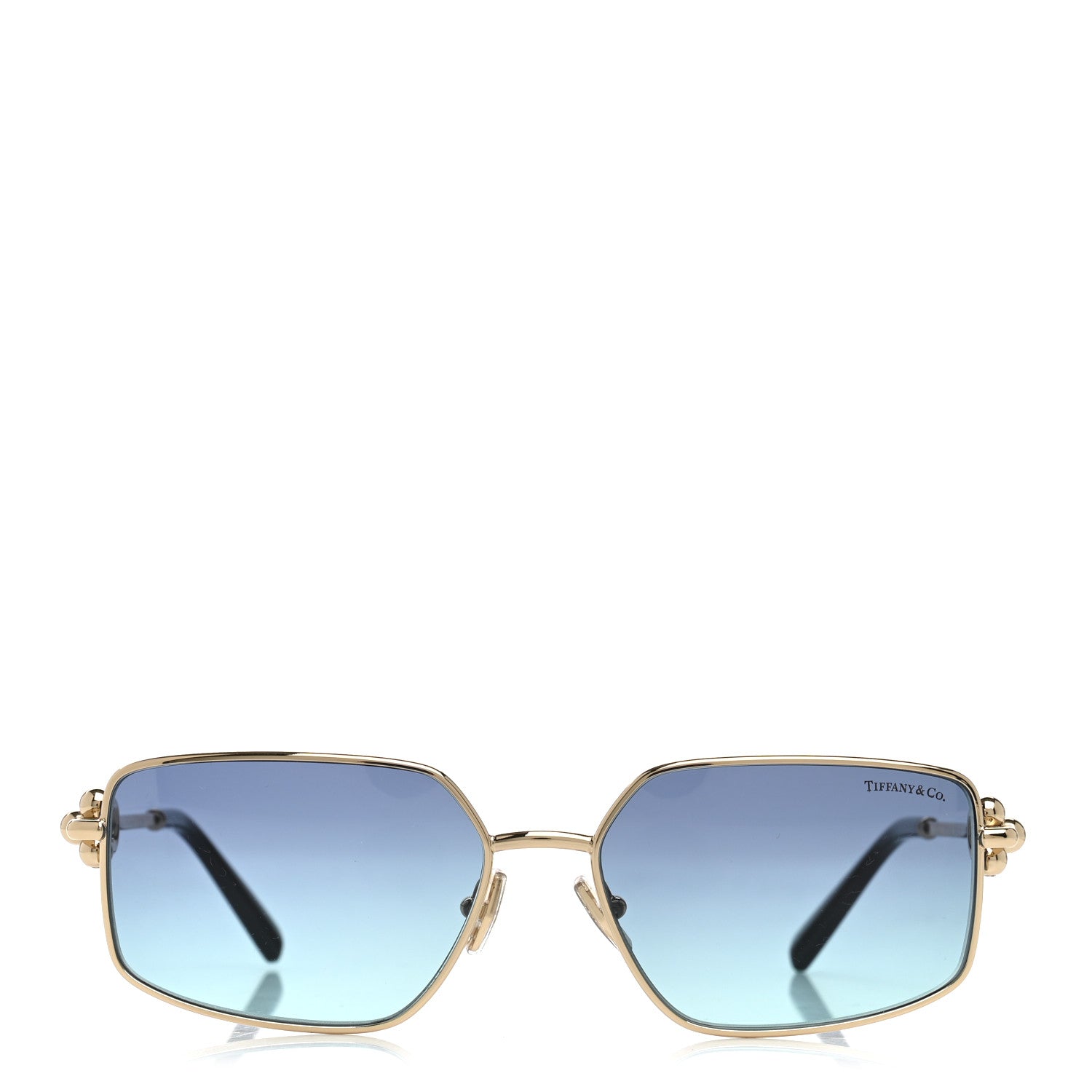 Tiffany Metal HardWear Sunglasses TF3111 Gold Blue 2 of 8