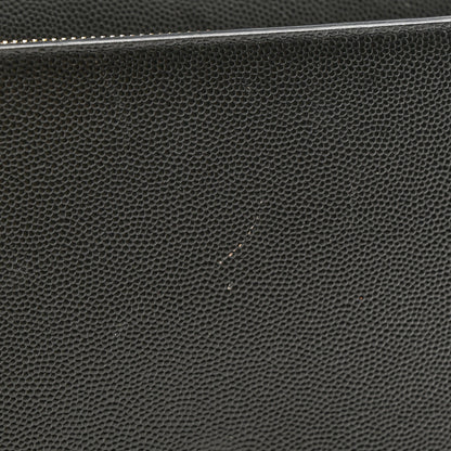 Saint Laurent Grain De Poudre Monogram Chain Wallet Black 14 of 17