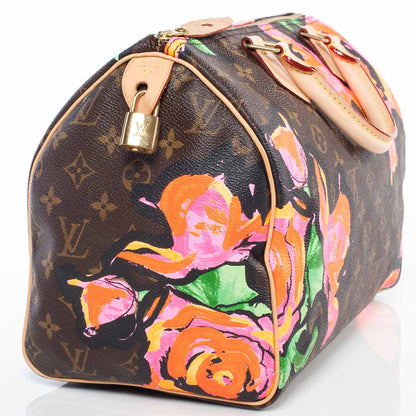 Louis Vuitton Monogram Roses Speedy 30 4 of 9